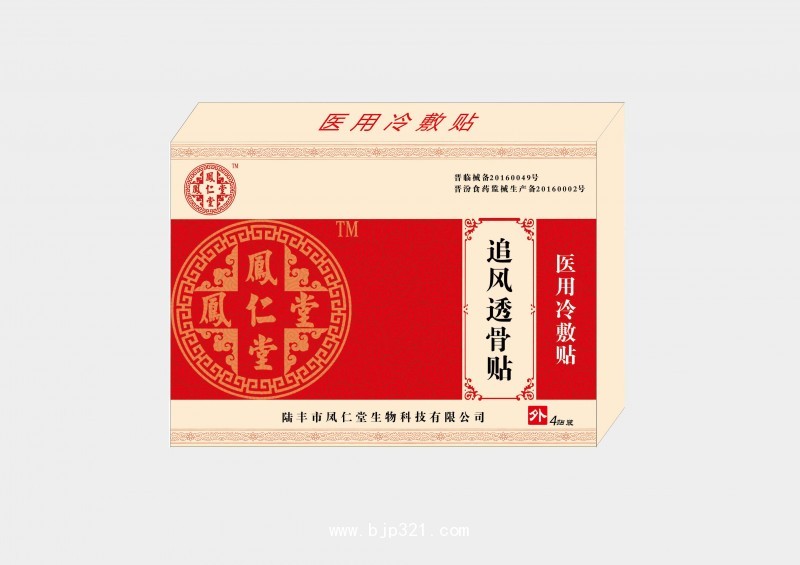 凤仁堂追风透骨贴（医用冷敷贴） 